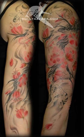 Keyword Galleries: Color Tattoos, Black and Gray Tattoos, Flower Tattoos, 