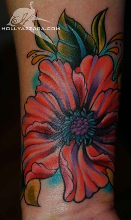 Holly Azzara - Flower Cover Up Large Image. Keyword Galleries: Color Tattoos 
