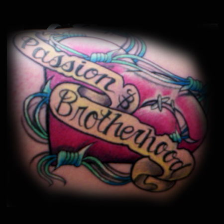 Looking for unique Lettering tattoos Tattoos? Passion & Brotherhood Tattoo