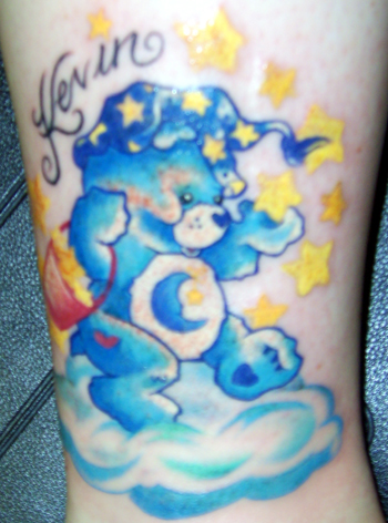 Looking for unique Memorial tattoos Tattoos? Carebear in memory