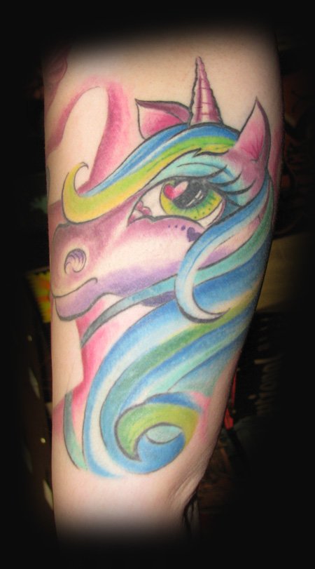 Looking for unique Tattoos? Richmond Girlie Unicorn