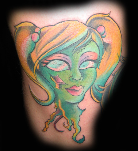 zombie tattoo. Goldie Zombie Tattoo