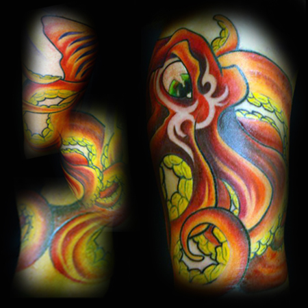 Looking for unique New School tattoos Tattoos? Mike's Octopus Tattoo