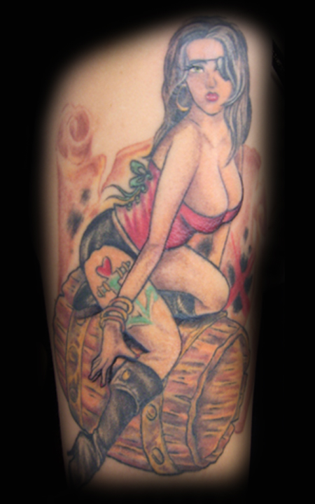 Kristel PinUp Pirate Tattoo Kristel PinUp Pirate Tattoo Leave Comment