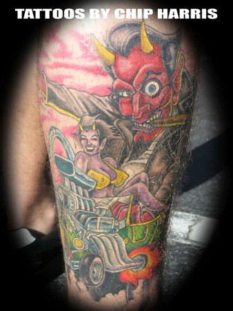 Ink Corpore Tattoo Studio - Devil Donald tattoo. By: @el.pin8
