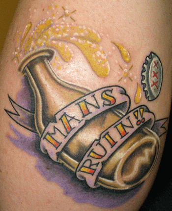 beer tattoos. Bottle Tattoos