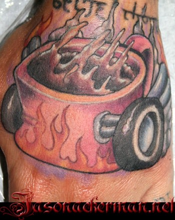 Old Skool Hot Rod Tattoo Inspired and Custom Designed Shoes