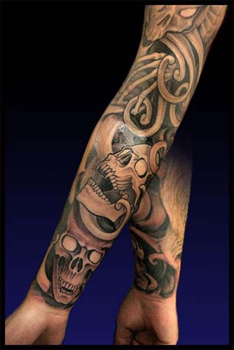 skull tattoo sleeves. skull tattoo sleeves. skull