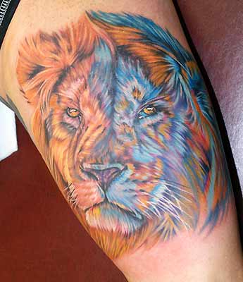 Color Tattoos. Lion. Now viewing image 33 of 267 previous next