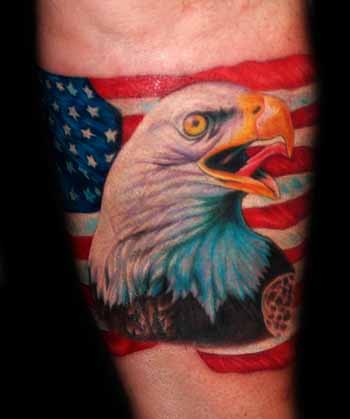 Elmo Coloring Sheets on Off The Map Tattoo   Tattoos   Josh Hibbard   Bald Eagle And American