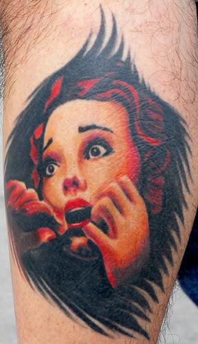 Tattoos. Tattoos Movie Horror. Screaming Woman