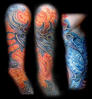 Sleeve Tattoo Photos. tribal half sleeve tattoo