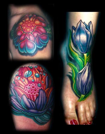 Tulip Tattoo by ~JaaGz on deviantART flower back tattoo