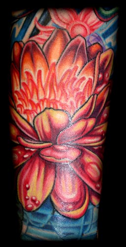 lotus flower tattoo. Mike Cole - lotus flower