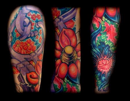 Tattoo Flowers Sleeve 7 Feb 2008 ndash Here are a few popular designs and