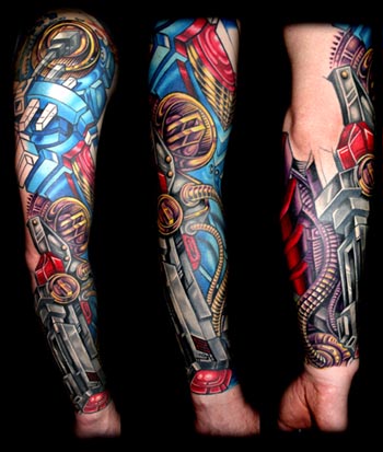 tattoos of california. sleeve color arm tattoo