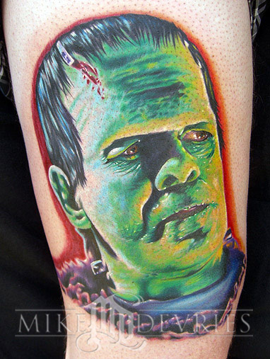 New School Tattoos Frankenstein