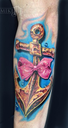 Anchor Tattoo on Mike Devries   Tattoos   Realistic   Anchor Tattoo