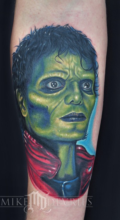 Michael Jackson Thriller Tattoo. Greatest entertainer of all time in my 