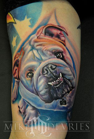 Tattoos Animal. Bull dog. Now viewing image 29 of 75 previous next