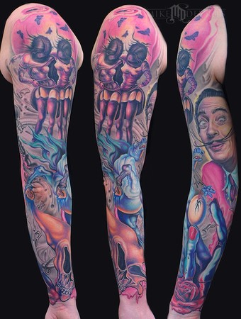 salvador dali tattoos. Tattoos Sleeve. Dali Sleeve