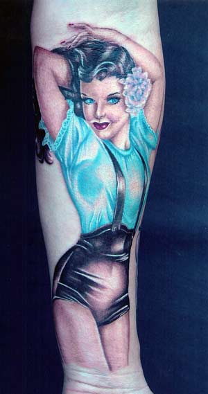 Looking For Unique New School Tattoos Pin Up 300x569px