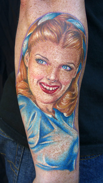 pinup tattoos. Portrait Tattoos, Pin Up