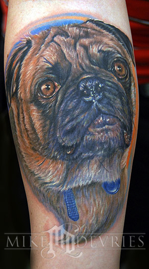 Alexx we miss you..Portrait of his Pug. Keyword Galleries: Color Tattoos, 