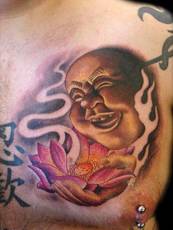 Keyword Galleries: Color tattoos, Religious tattoos, Flower tattoos, 