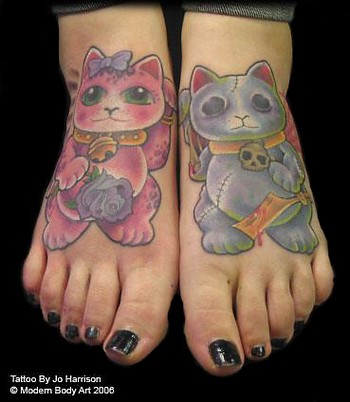 Looking for unique Jo Harrison Tattoos? Cat Feet Tattoo