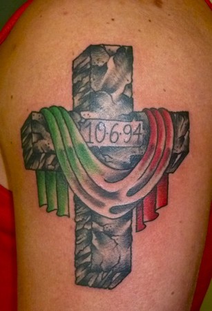 italian flag tattoos
