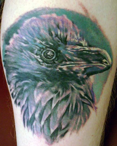 Britten Raven tattoo