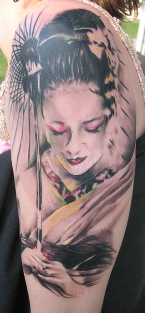 Geisha japanese tattoo japanese girl tattoo back my tattoo Loading 