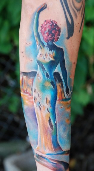salvador dali tattoo. Salvador Dali painting.i
