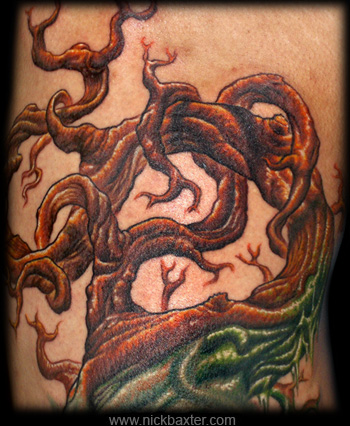 Looking for unique Bio-Organic tattoos Tattoos? Earth Tree (Detail 1)