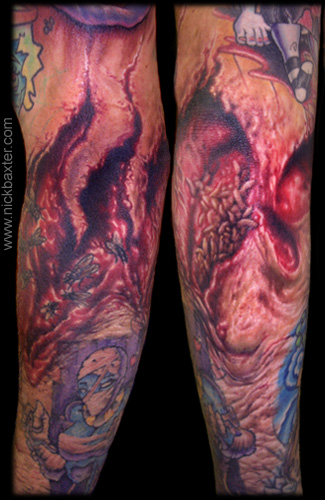 Looking for unique Nick Baxter Tattoos? Rotten Flesh