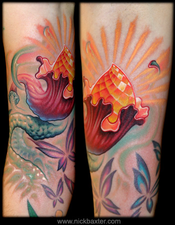 Looking for unique Nick Baxter Tattoos? Flower click to view large image