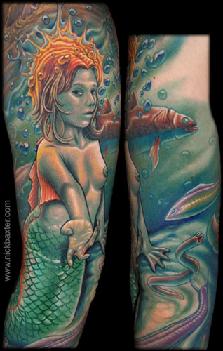 mermaid tattoo Design