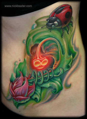 Off the Map Tattoo Tattoos BioOrganic Glowing Flower