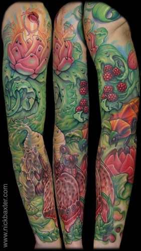 Rebirth by Nick Baxter. Garlic Flower by Nick Baxter. Tattoos Rebirth