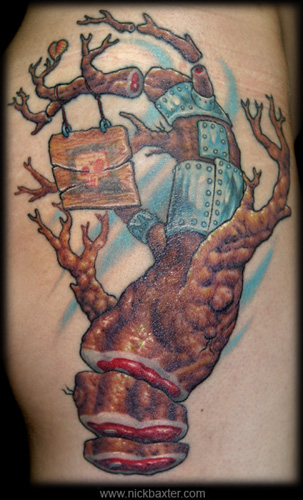 Postmodern Family Tree tattoo by Nick Baxter and Adrian Dominic