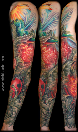 Lotus Flower Sleeve Tattoo Looking for unique Tattoos? Pollination Sleeve II