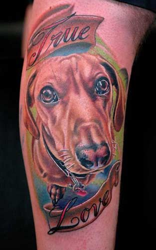 Nikko Dog Portrait tattoo