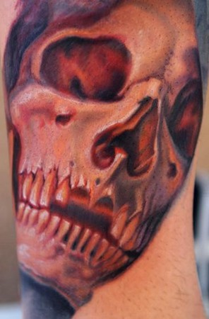Skull collab Tattoo Design Thumbnail 