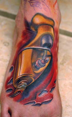 Done on Carson Hill inventer of the Neuma Tattoo Machine