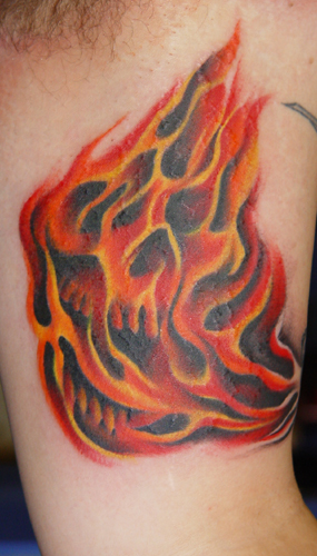 burn tattoos. Color Tattoos. urn baby urn