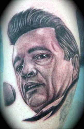 Carlos Rojas Johnny Cash Portrait Large Image Leave Comment