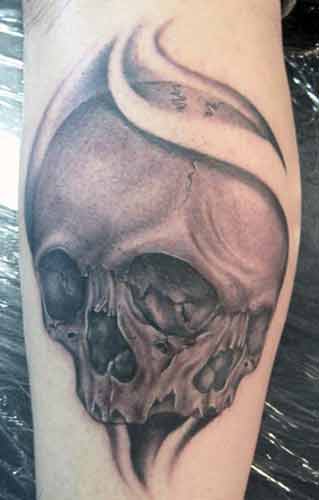 Keyword Galleries Black and Gray Tattoos Skull Tattoos Blackwork Tattoos