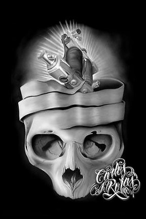 Tattoshirts on Looking For Unique Carlos Rojas Art Galleries  Machine Skull Art