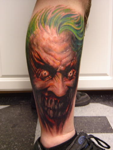 evil joker tattoo. Paul Acker - Joker